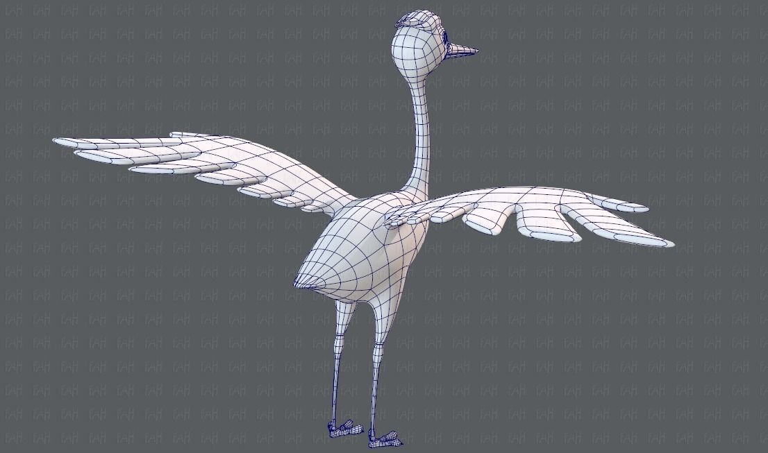 Crane V01 Low-poly 3D model_40