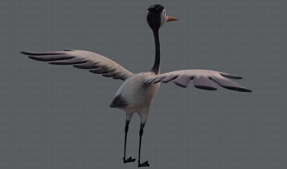 Crane V01 Low-poly 3D model_39