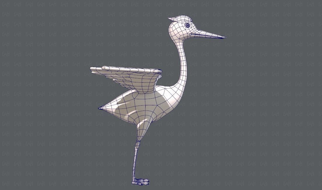 Crane V01 Low-poly 3D model_11