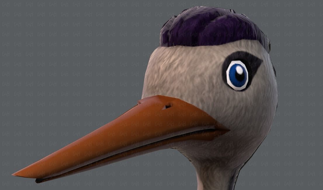 Crane V01 Low-poly 3D model_43