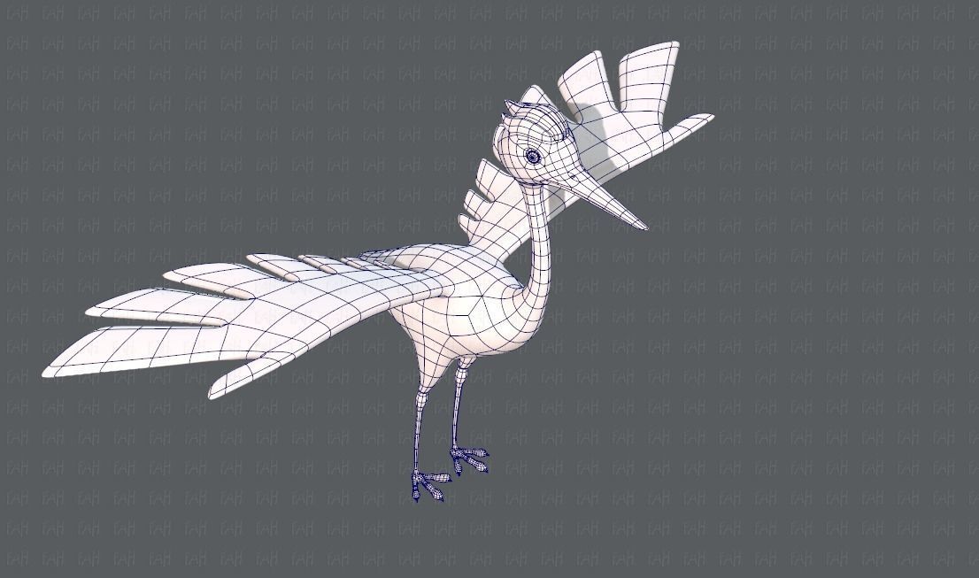 Crane V01 Low-poly 3D model_26