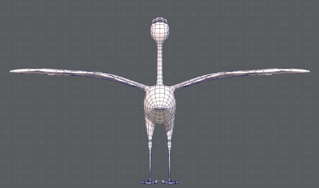 Crane V01 Low-poly 3D model_13