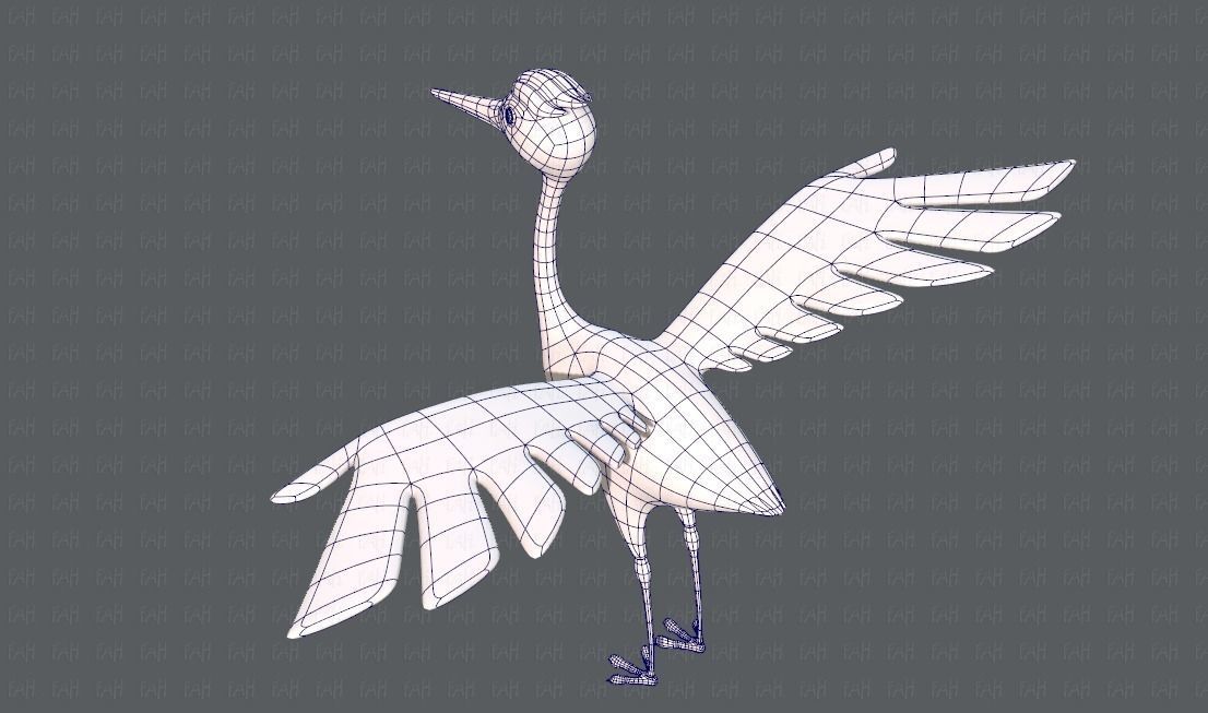 Crane V01 Low-poly 3D model_30