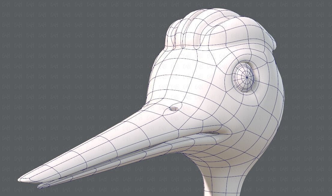 Crane V01 Low-poly 3D model_42