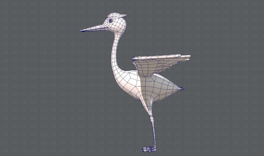 Crane V01 Low-poly 3D model_15
