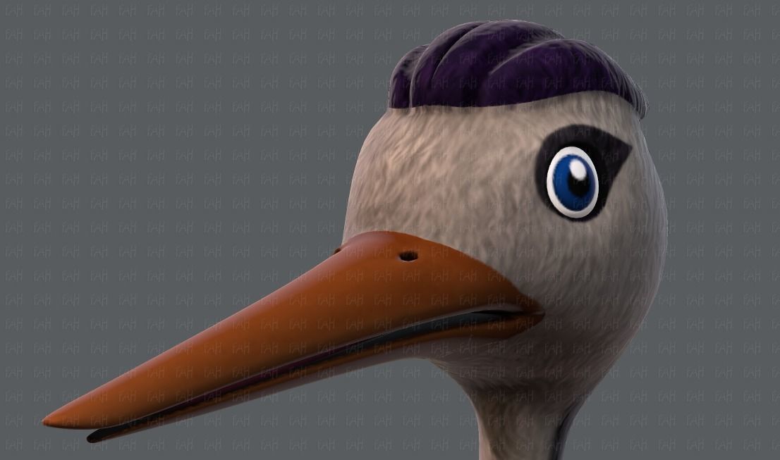 Crane V01 Low-poly 3D model_41