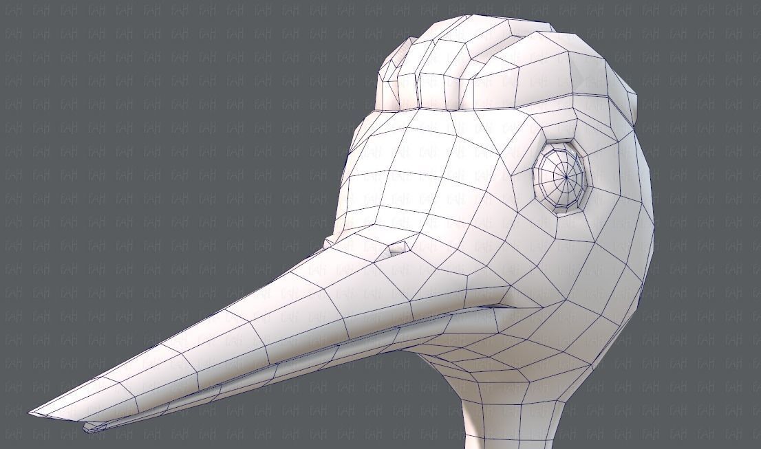 Crane V01 Low-poly 3D model_44