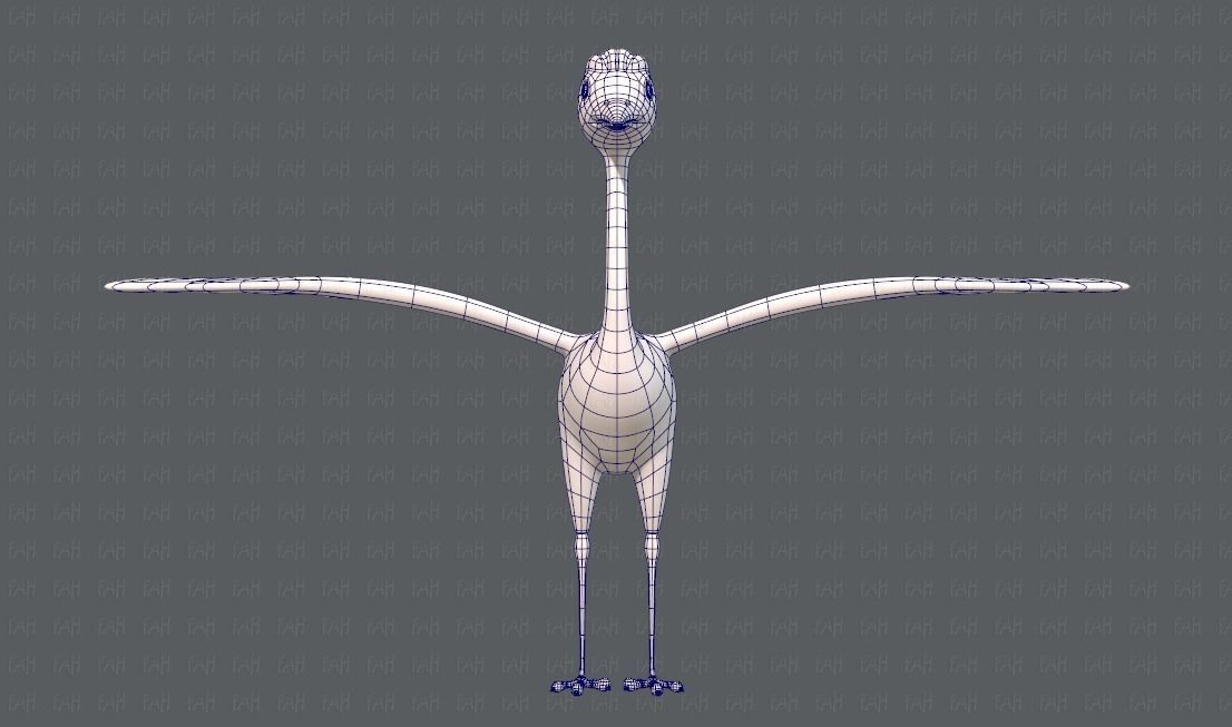 Crane V01 Low-poly 3D model_9