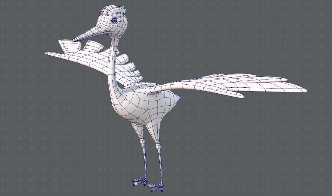 Crane V01 Low-poly 3D model_38