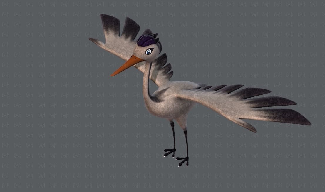 Crane V01 Low-poly 3D model_24