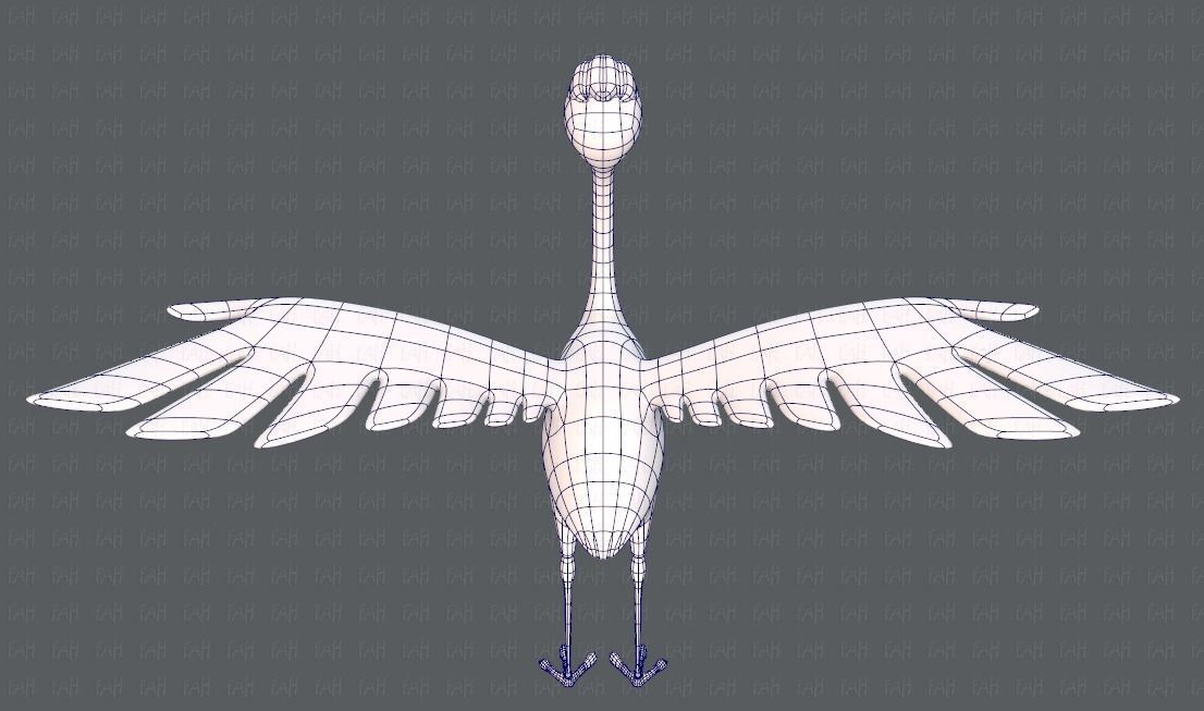 Crane V01 Low-poly 3D model_29