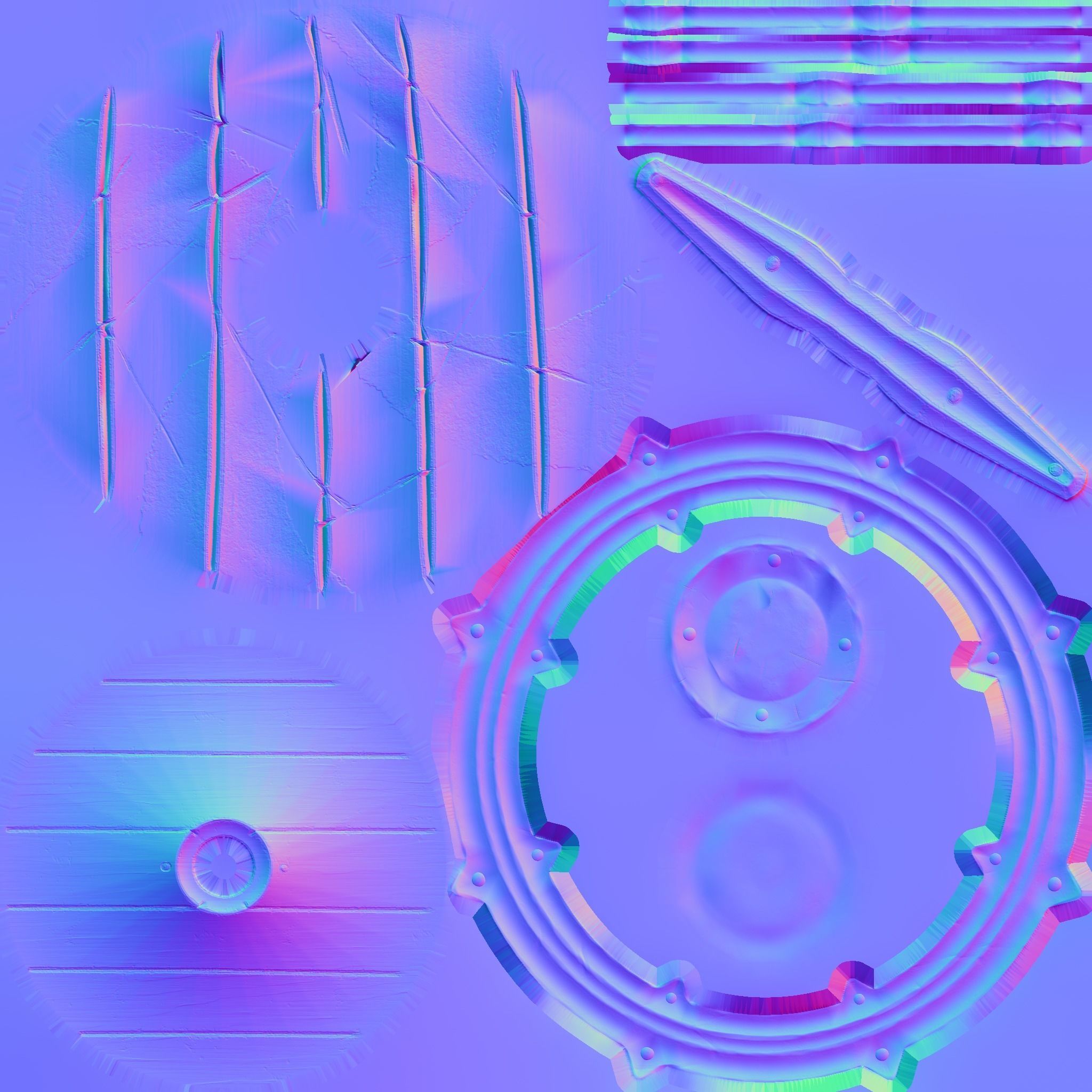 Viking Fantasy Shield - Low Poly Asset  Low-poly 3D model_15