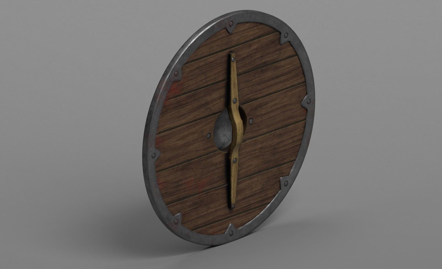 Viking Fantasy Shield - Low Poly Asset  Low-poly 3D model_10