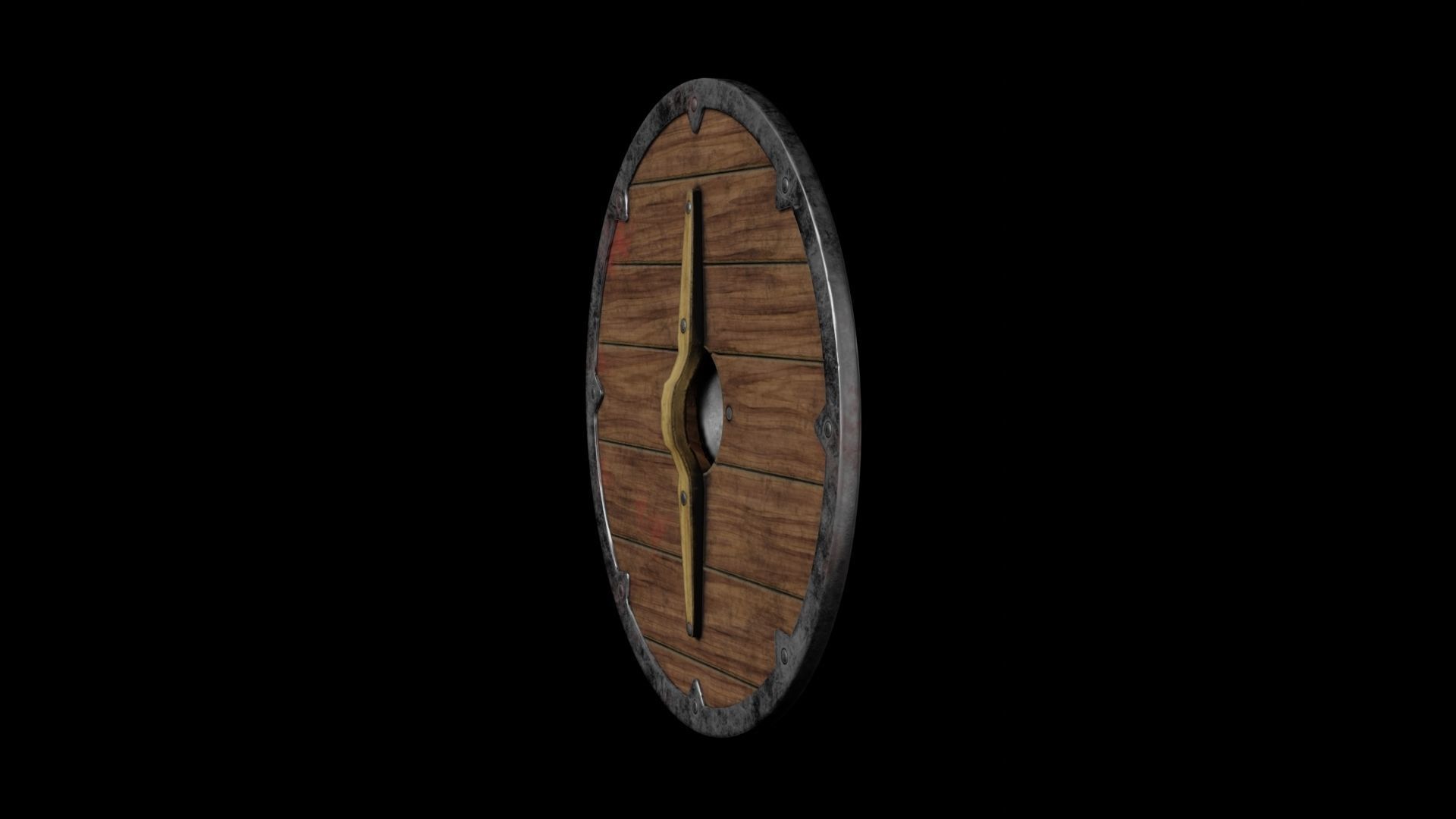 Viking Fantasy Shield - Low Poly Asset  Low-poly 3D model_6