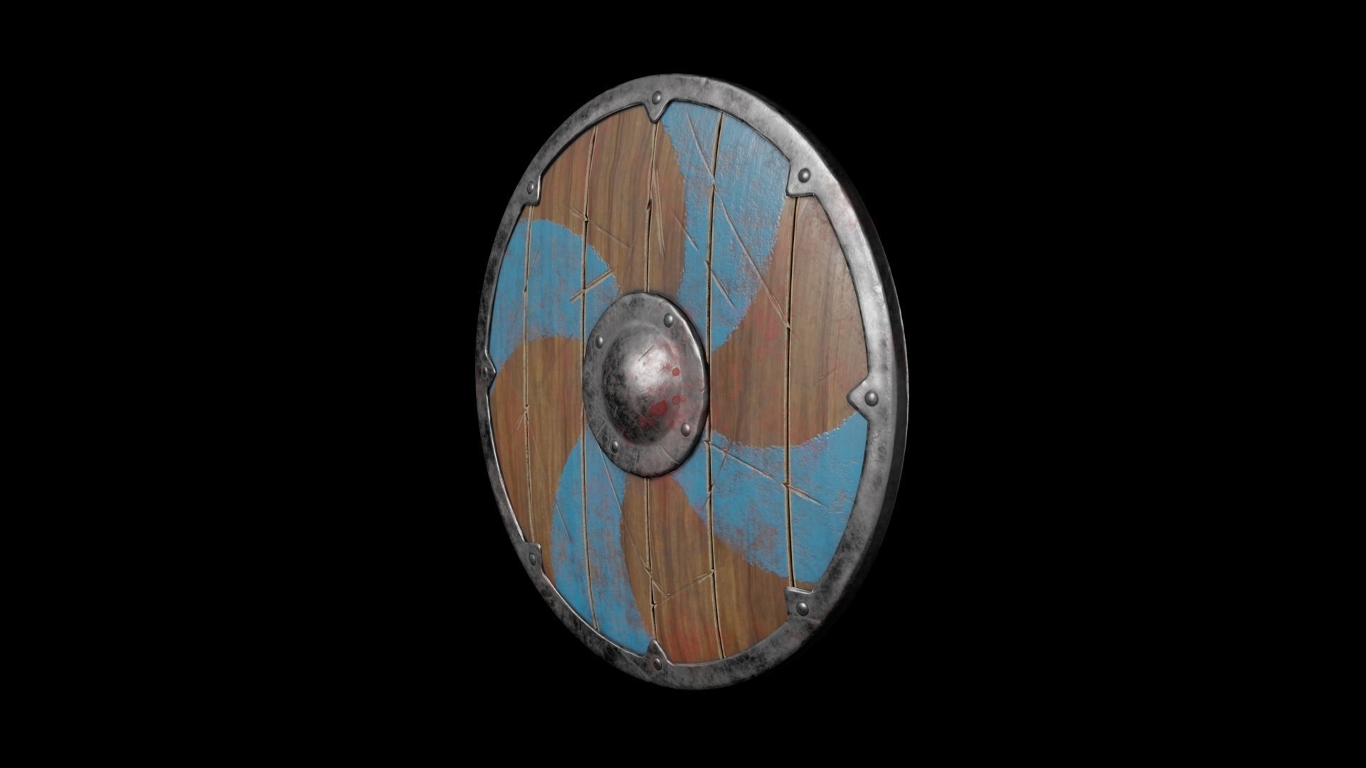 Viking Fantasy Shield - Low Poly Asset  Low-poly 3D model_5
