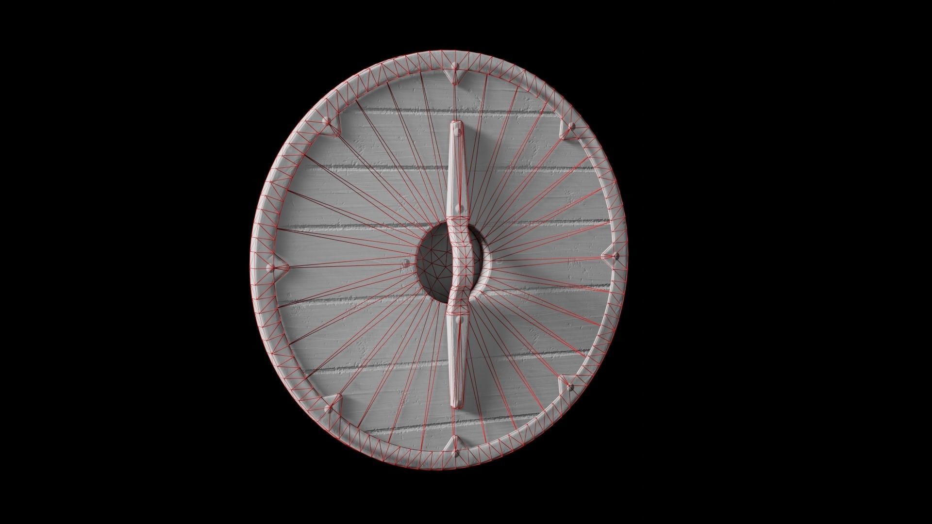 Viking Fantasy Shield - Low Poly Asset  Low-poly 3D model_9
