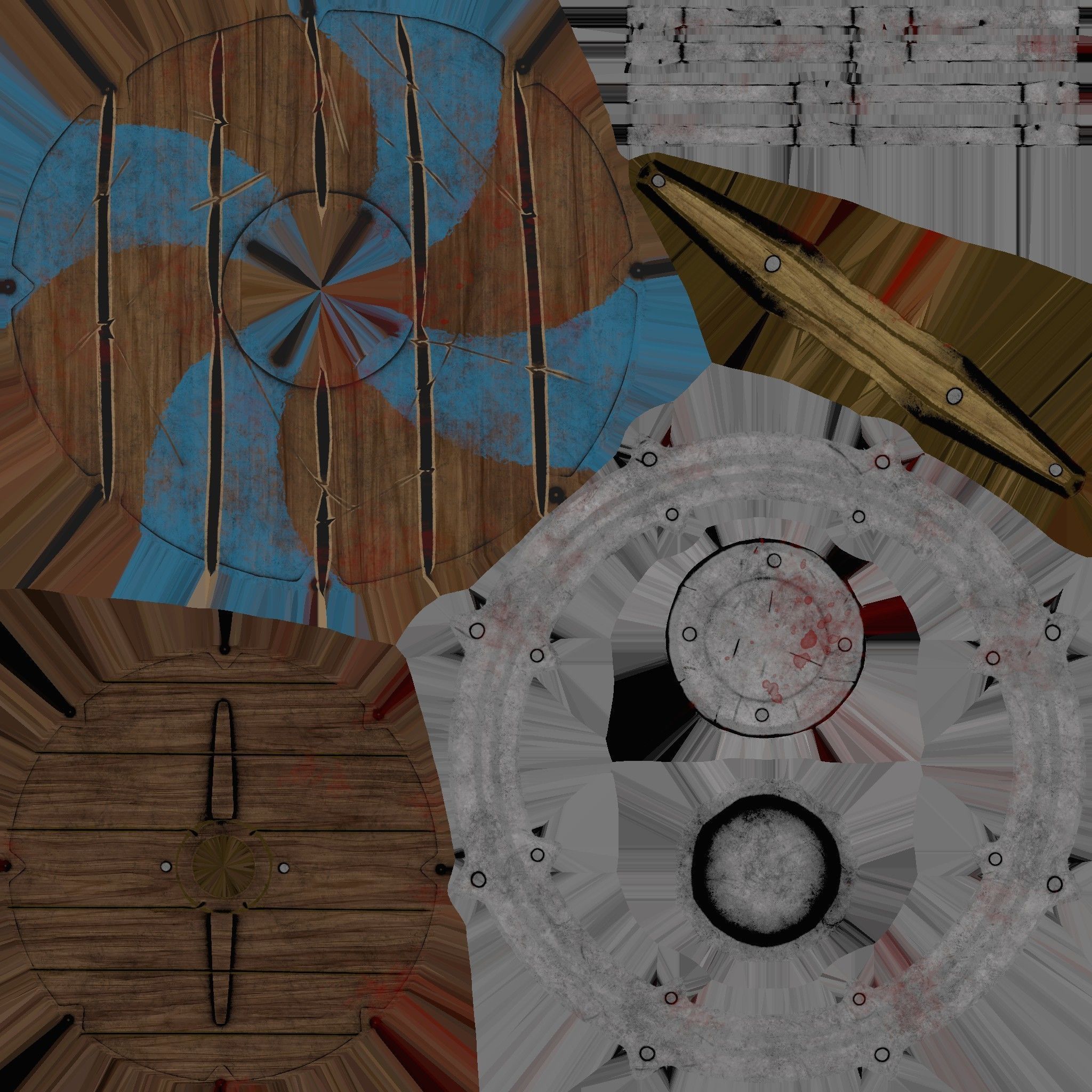 Viking Fantasy Shield - Low Poly Asset  Low-poly 3D model_13