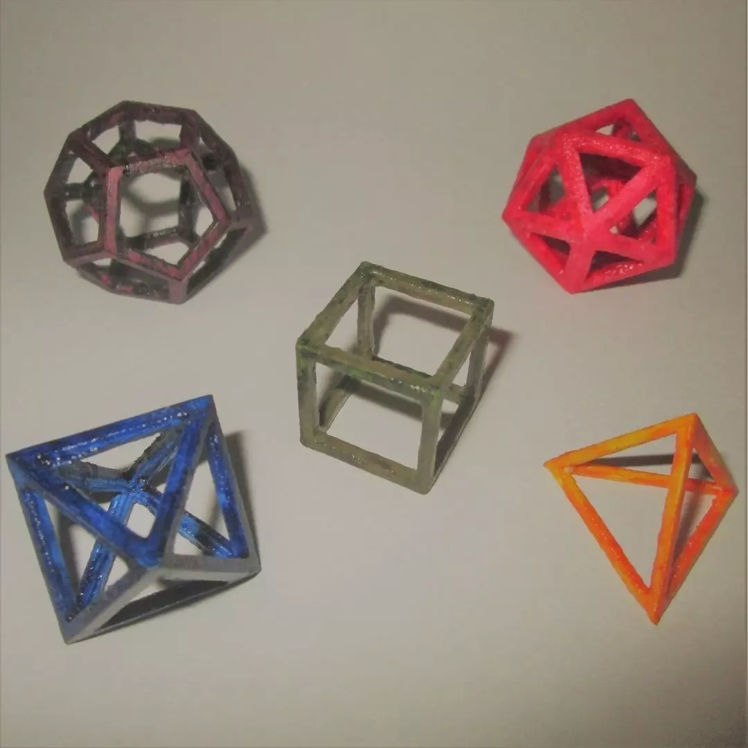 Platonic Solids 3D print model_0