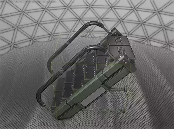 Sci-Fi Stairs - 5 - Green Version