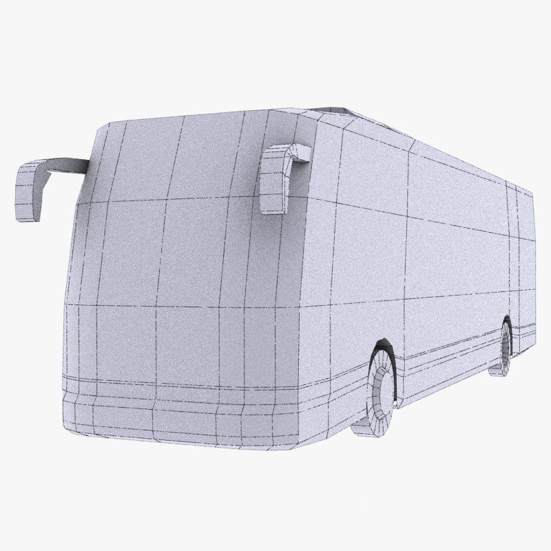 Temsa Maraton Low Poly Low-poly 3D model_7