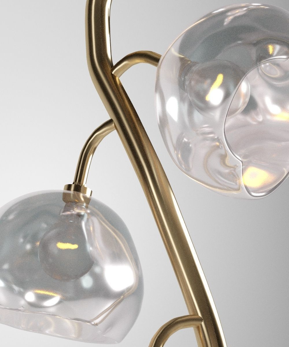 Modern Stair Chandelier 3D model_1