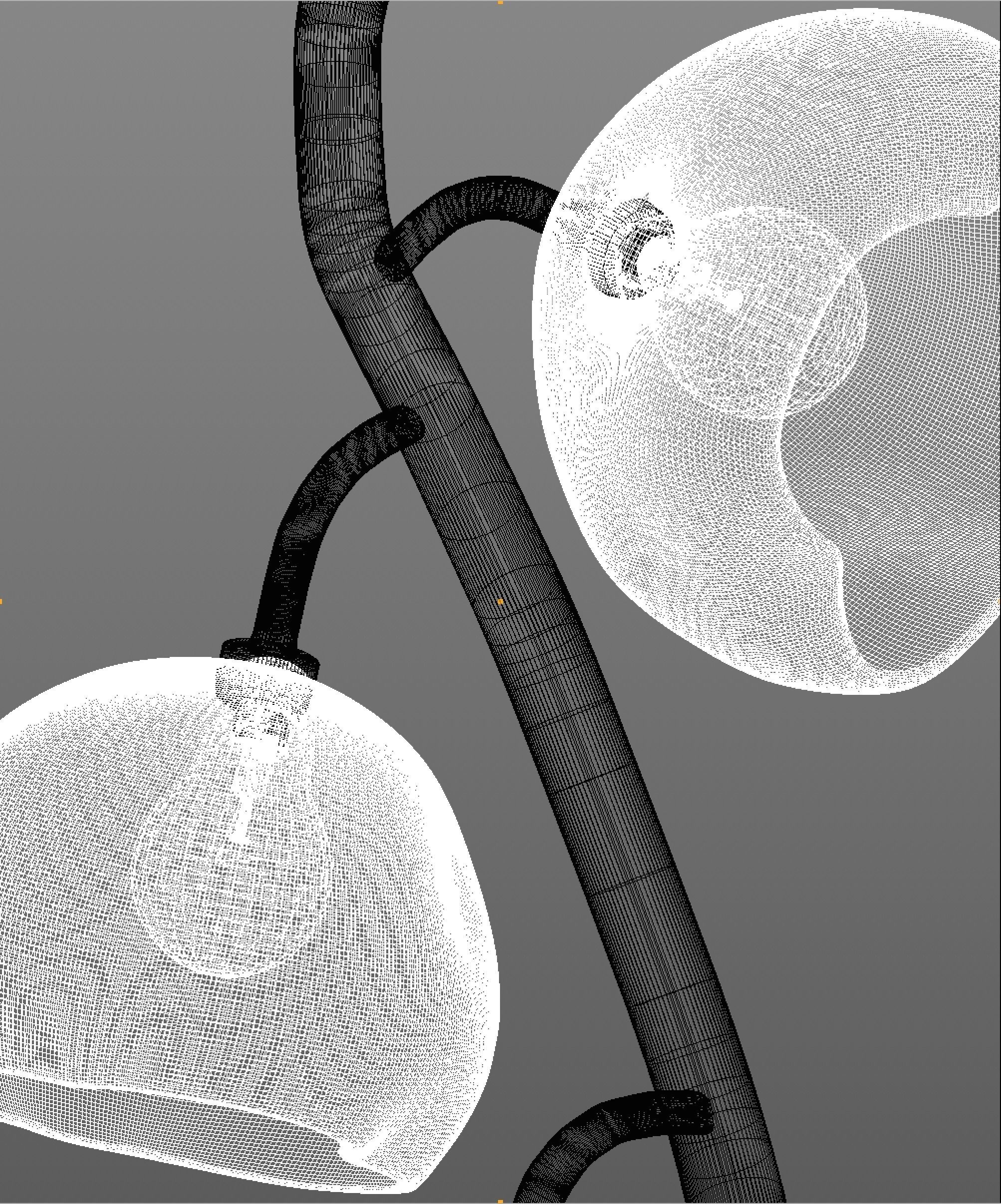 Modern Stair Chandelier 3D model_2