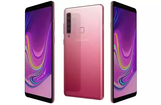 Samsung Galaxy A9 2018 Bubblegum Pink 3D model