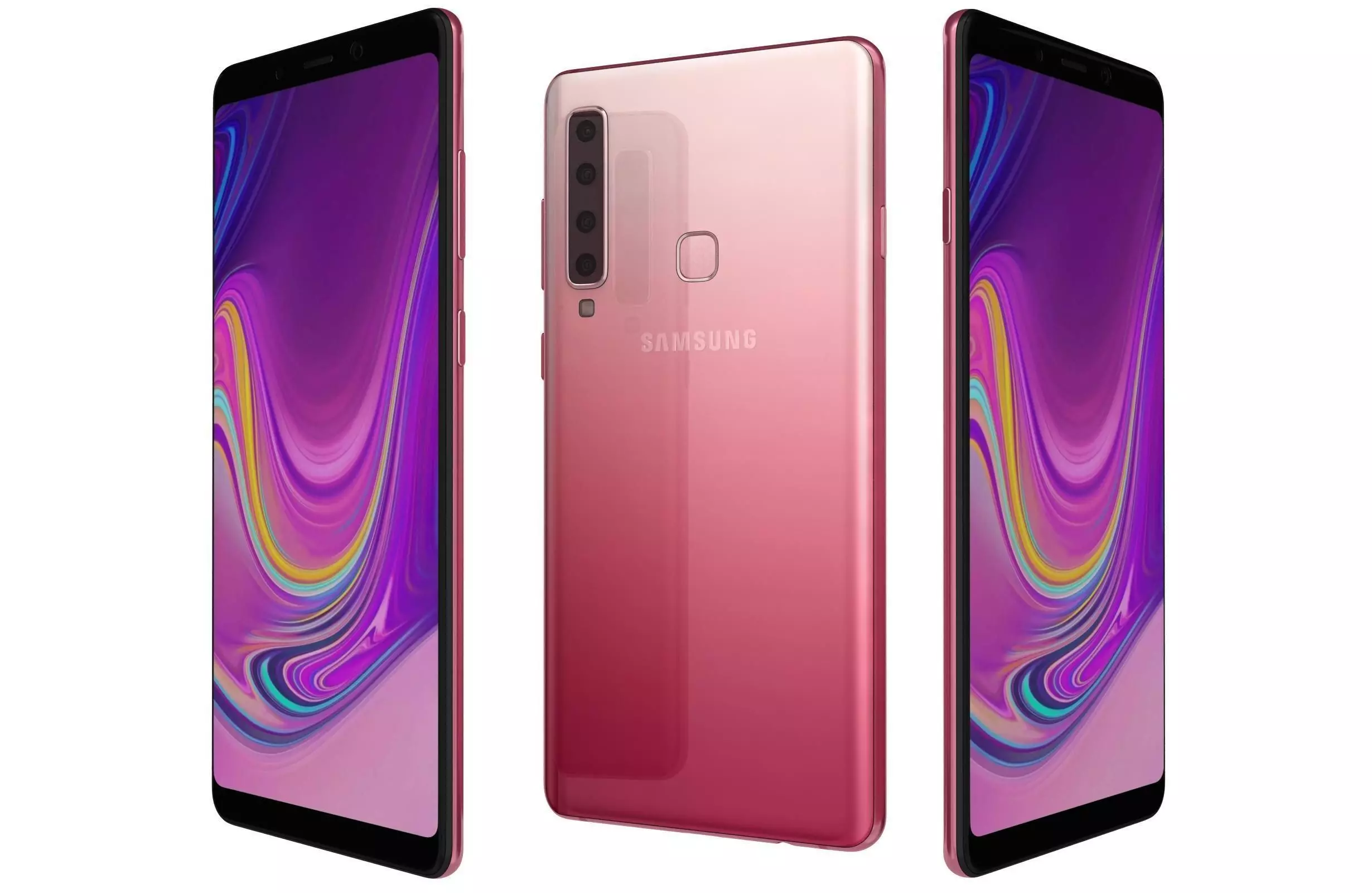 Samsung Galaxy A9 2018 Bubblegum Pink 3D model