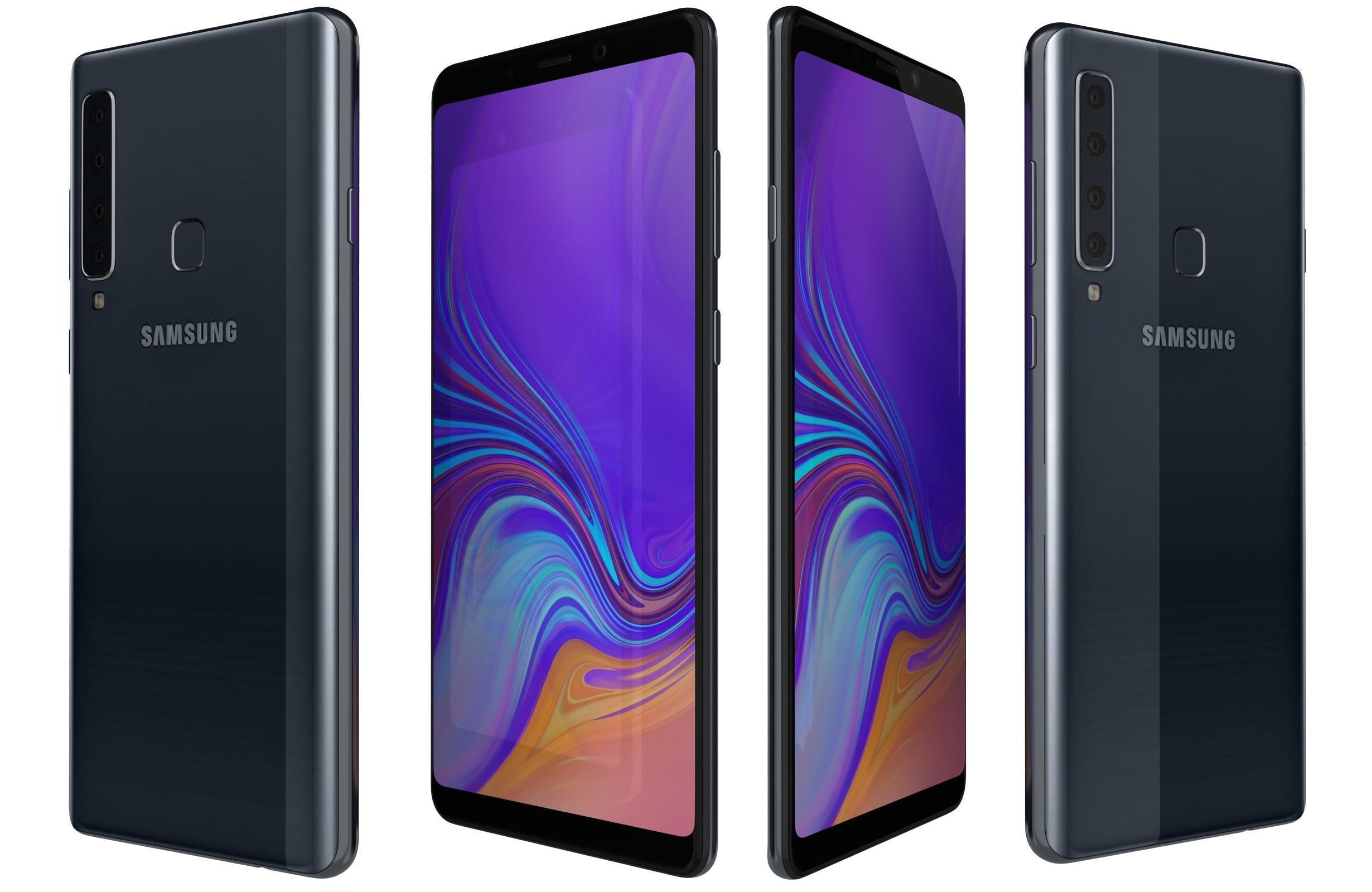 Samsung Galaxy A9 2018 Caviar Black 3D model_1