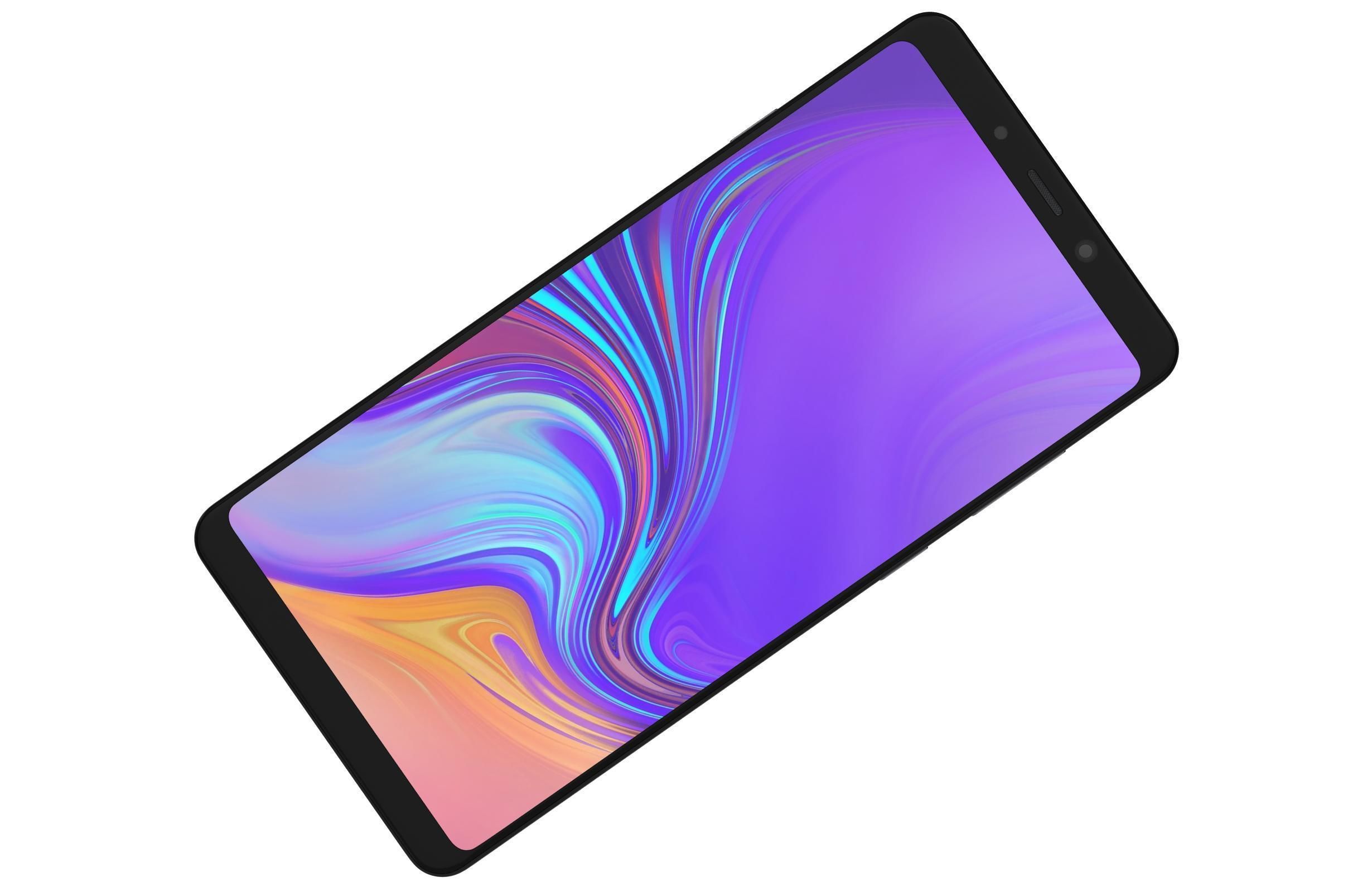 Samsung Galaxy A9 2018 Caviar Black 3D model_4