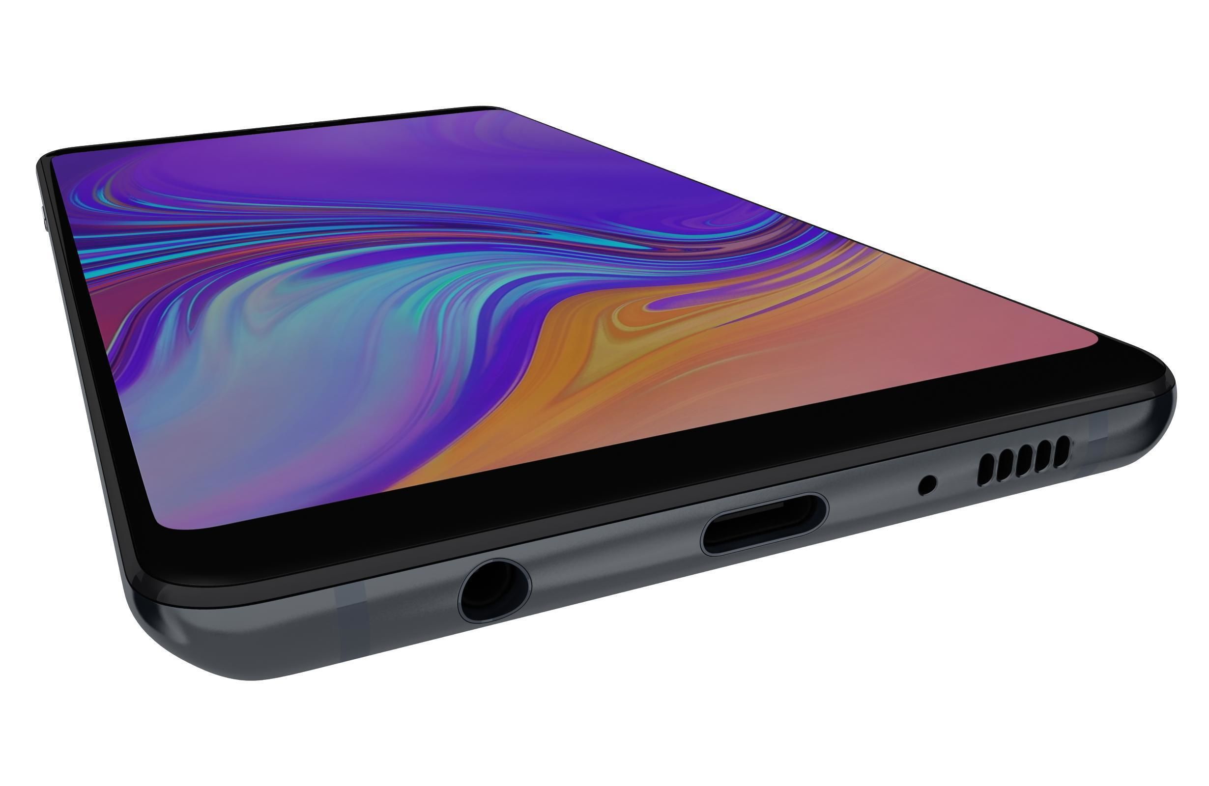 Samsung Galaxy A9 2018 Caviar Black 3D model_8