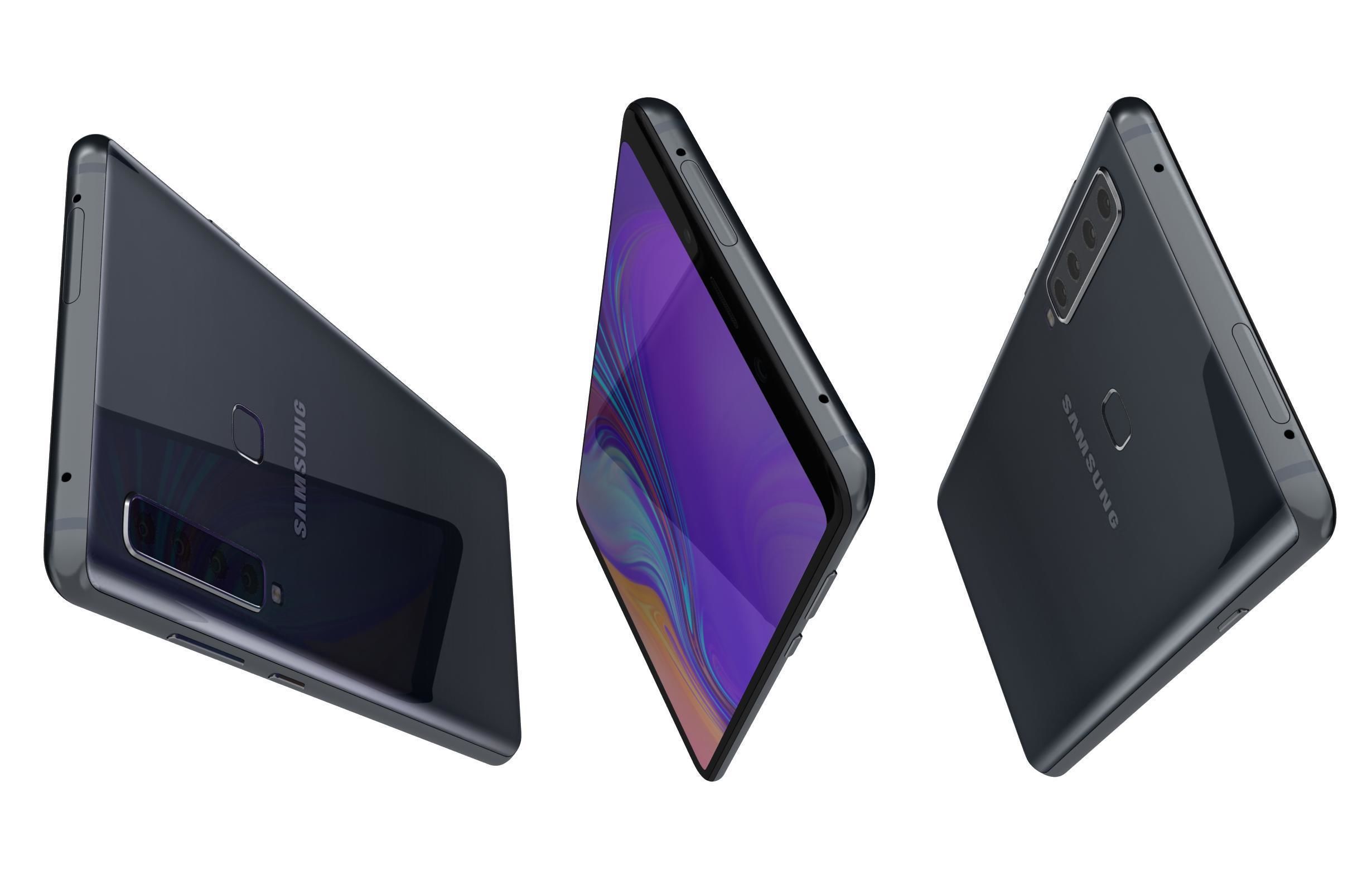 Samsung Galaxy A9 2018 Caviar Black 3D model_7