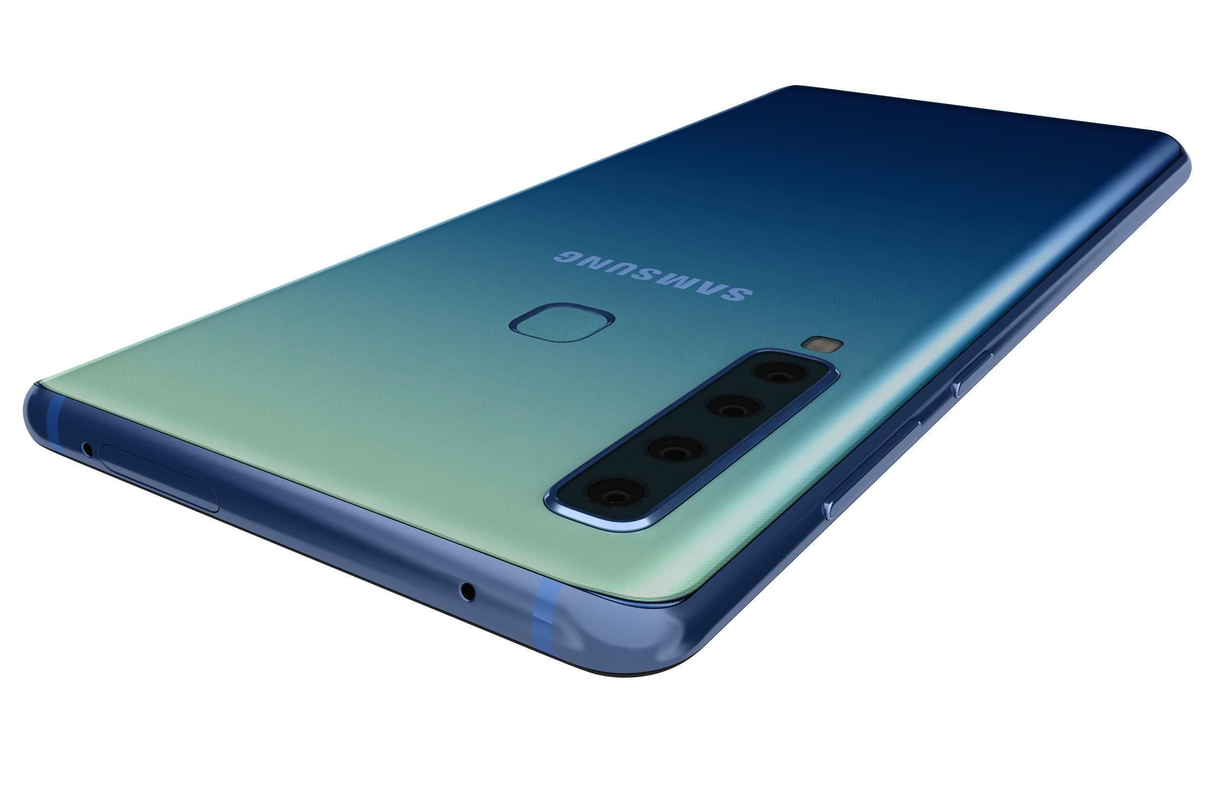 Samsung Galaxy A9 2018 Lemonade Blue 3D model_10