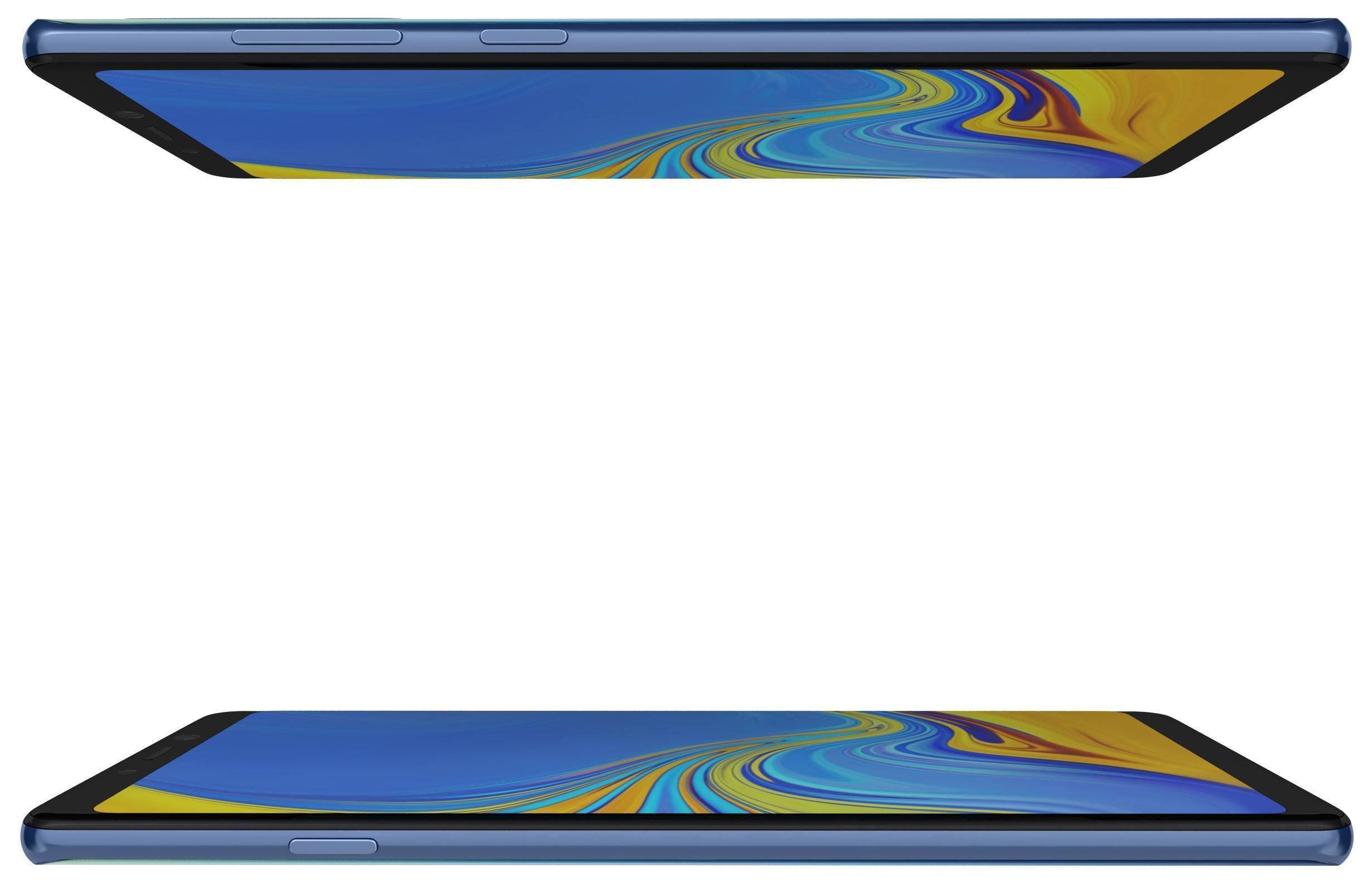 Samsung Galaxy A9 2018 Lemonade Blue 3D model_3