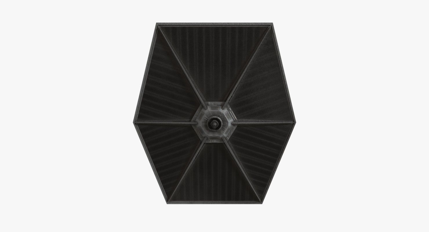 TIE-ln space superiority starfighter Low-poly 3D model_7