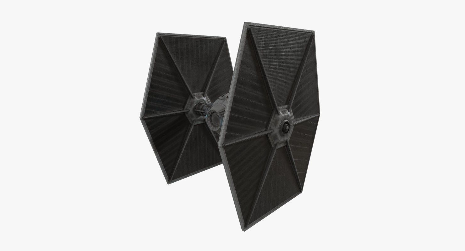 TIE-ln space superiority starfighter Low-poly 3D model_6