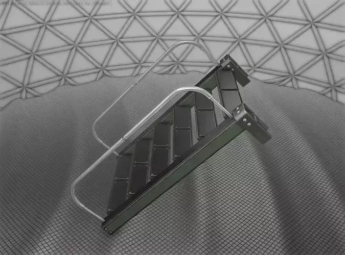 Sci-Fi Stairs - 18 - Green Version 