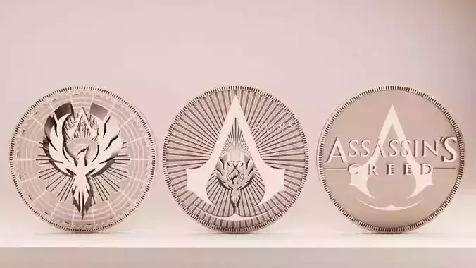 Assassins Creed Coin 3D print model