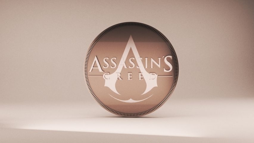 Assassins Creed Coin 3D print model_3