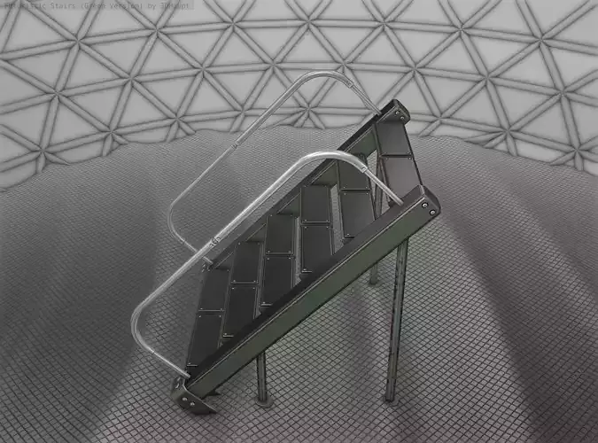 Sci-Fi Stairs - 20 - Green Version