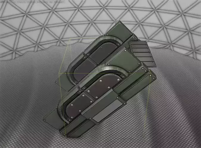 Sci-Fi Stairs - 23 - Green Version