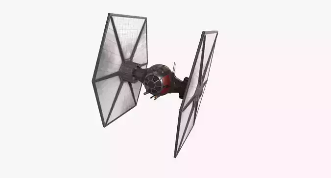 TIE-sf Special Forces of First Order Low-poly 3D model