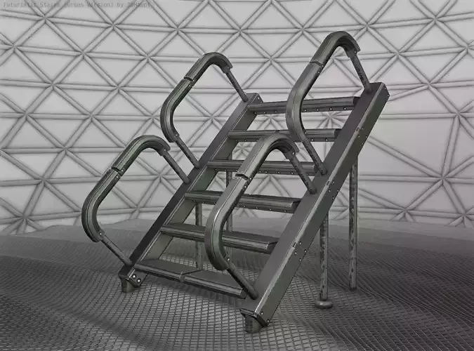 Sci-Fi Stairs - 28 - Green Version