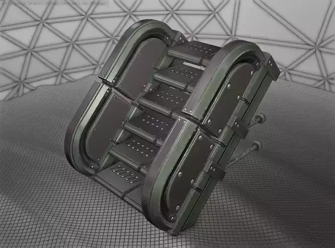 Sci-Fi Stairs - 29 - Green Version