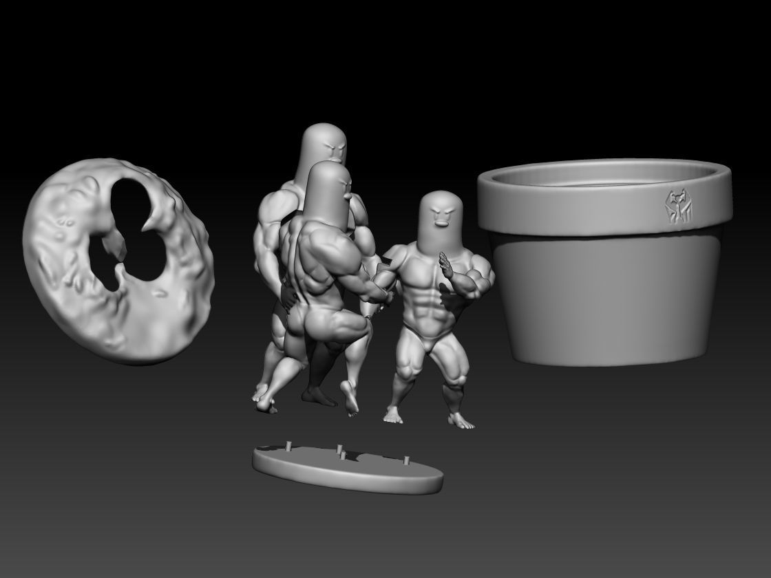 Dugtrio Funny 3D print model_6