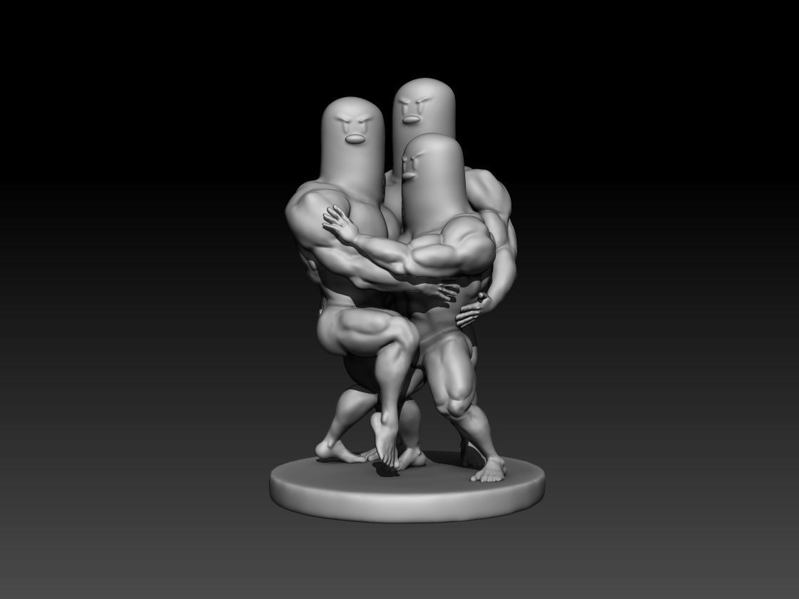 Dugtrio Funny 3D print model_4