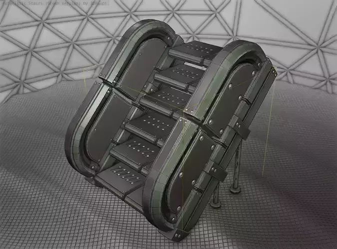 Sci-Fi Stairs - 32 - Green Version