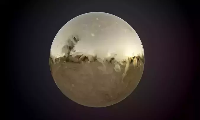 Metal Brass Finger Prints Seamless PBR Texture