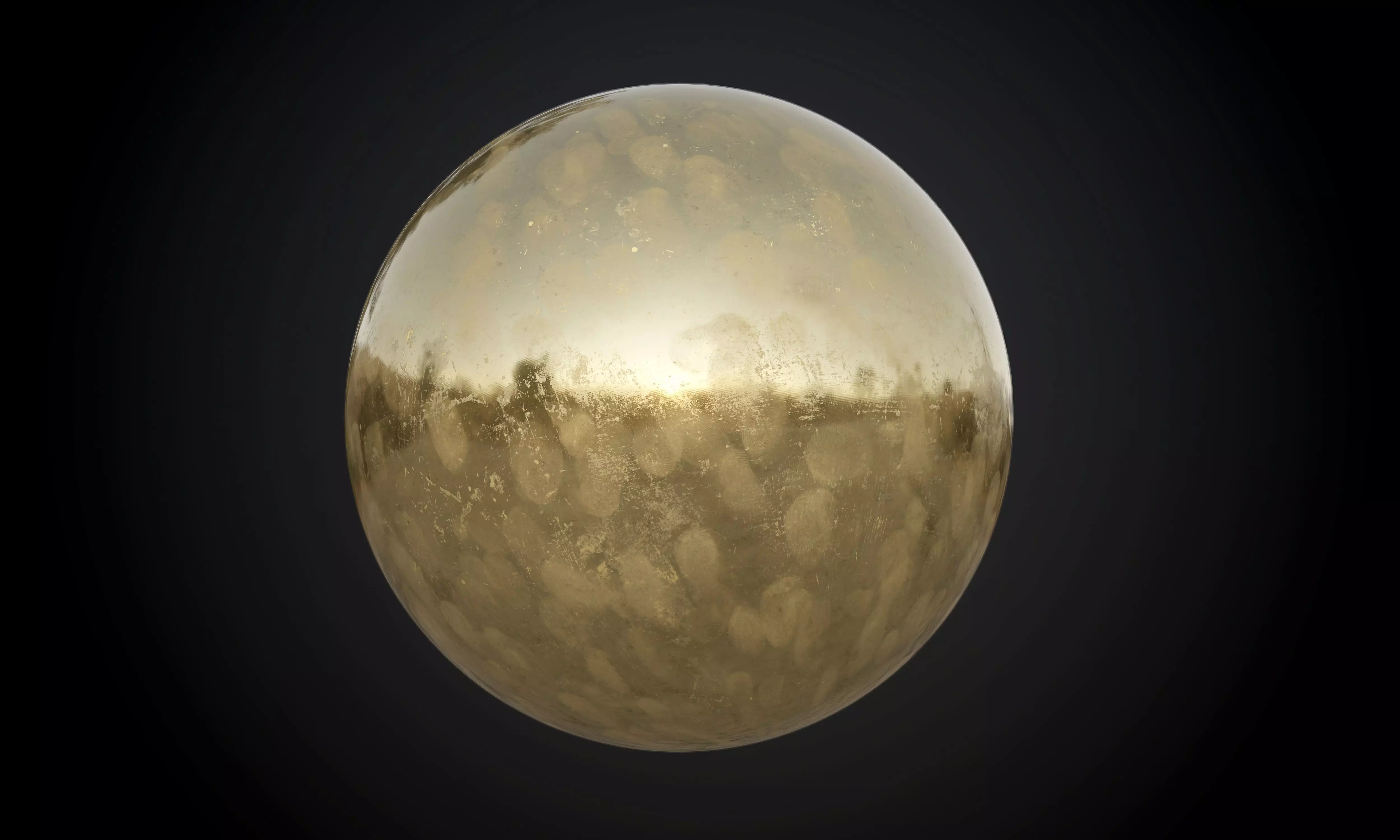 Metal Brass Seamless PBR Texture Grunge Dirt Texture_0