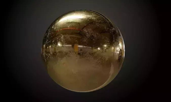 Metal Dirty Bronze Seamless PBR Texture